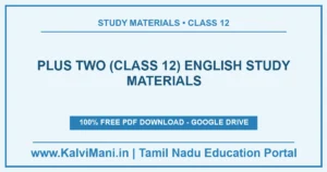 Free English study materials for Plus Two (Class 12) — 12 materials, 12 PDF files with guides, model papers and answer keys. Download without registration.