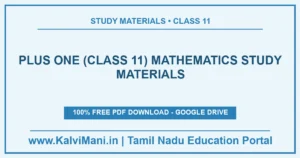 Free Mathematics study materials for Plus One (Class 11) — 3 materials, 4 PDF files with guides, model papers and answer keys. Download without registration.