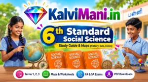 Download Tamil Nadu 6th Standard Social Science study materials, Indus civilisation notes, map practice guides, and Term 1, 2, 3 question papers PDF (2026-27).